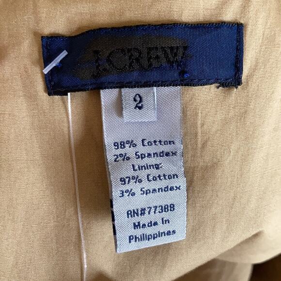 J. Crew Khaki Sleeveless Sheath Dress, Size 2 - Picture 7 of 10